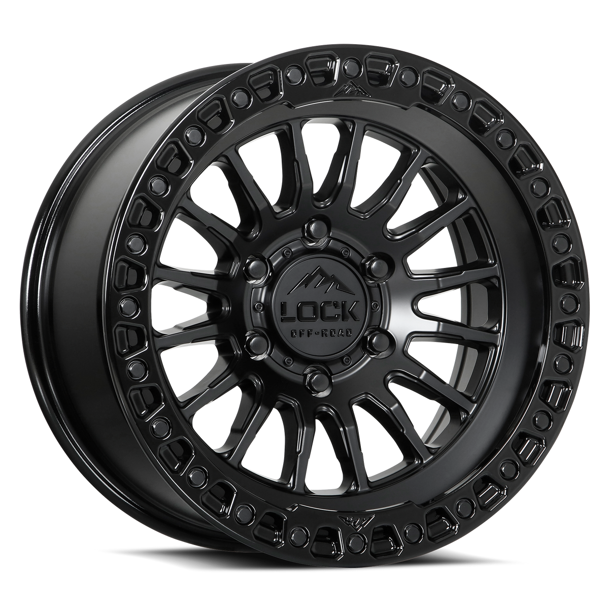 GRIT- MATTE BLACK W GLOSS BLACK RING