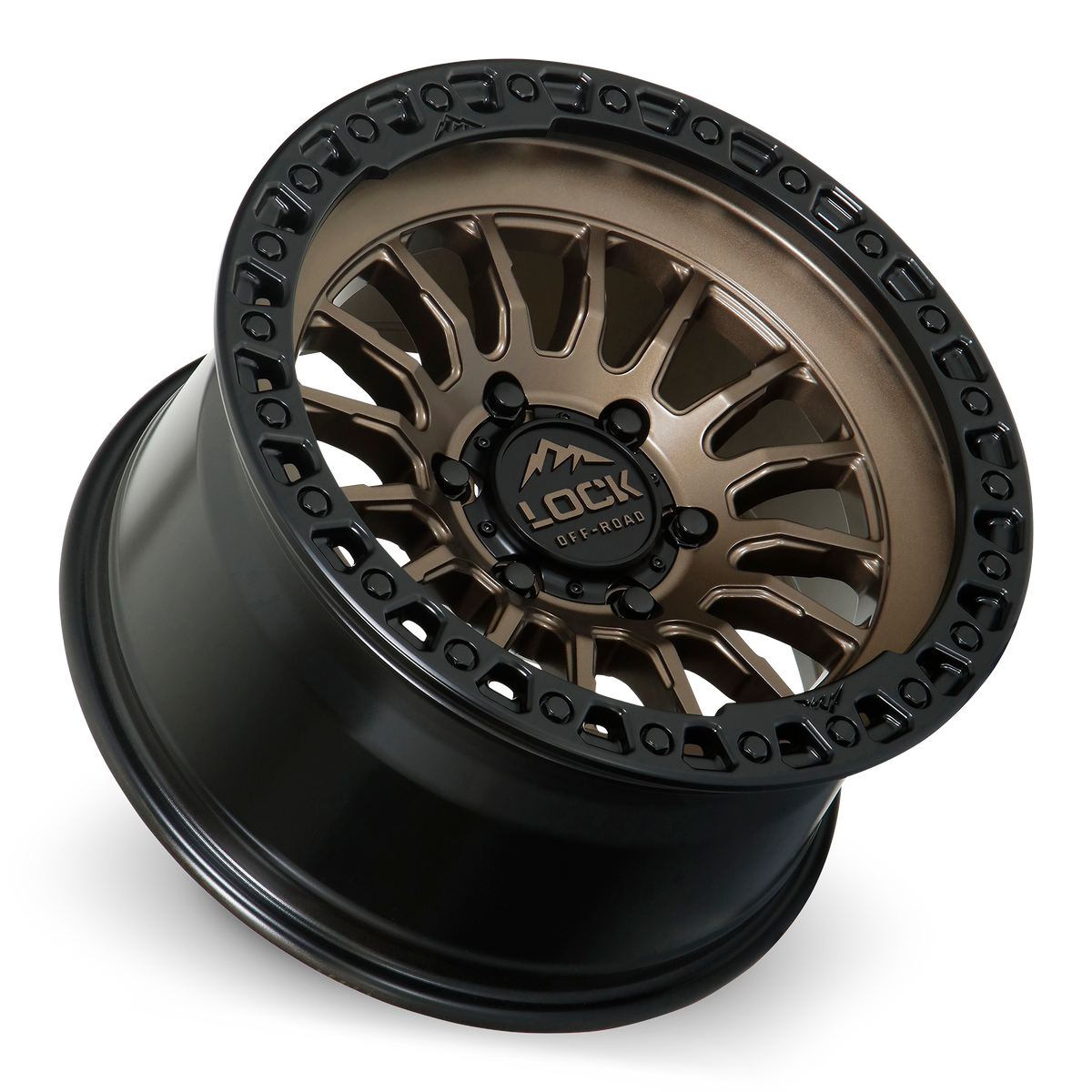 GRIT- MATTE BRONZE W MATTE BLACK RING